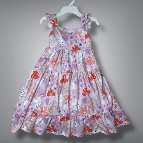 Mila & Rose floral Spring Ruffle Maxi Dress Size 3T - Picture 5 of 10